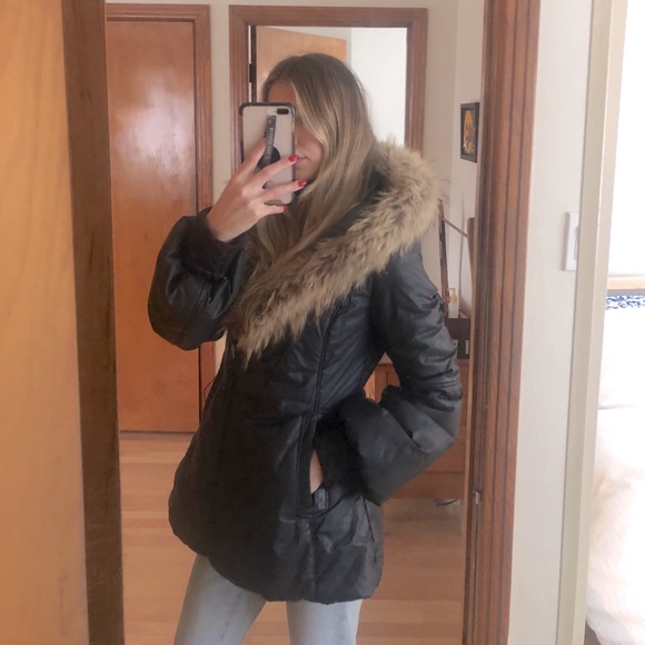 SOLD - Black MACKAGE coat Small - Picture 2 of 7